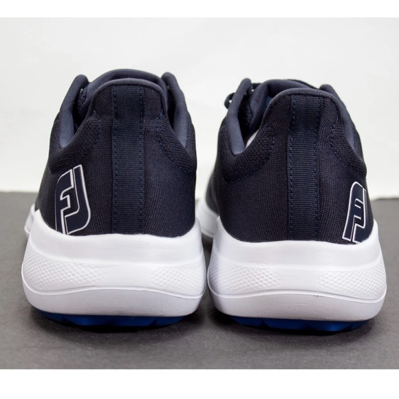 FootJoy FJ Flex Mens Size US 9 Wide Spikeless Performance Golf Shoes Navy 56140 - Picture 11 of 13